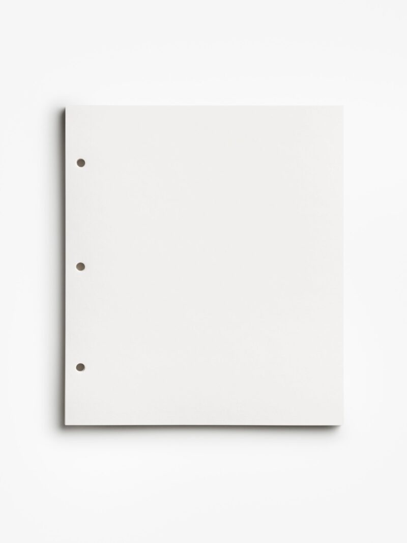White Photo Album Paper, 10 Pages